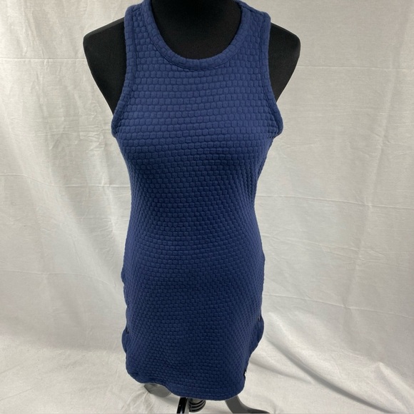 EleVen by Venus Williams Skater Rib Dress Tennis Racer Back Buttons On Side XS - Picture 1 of 7